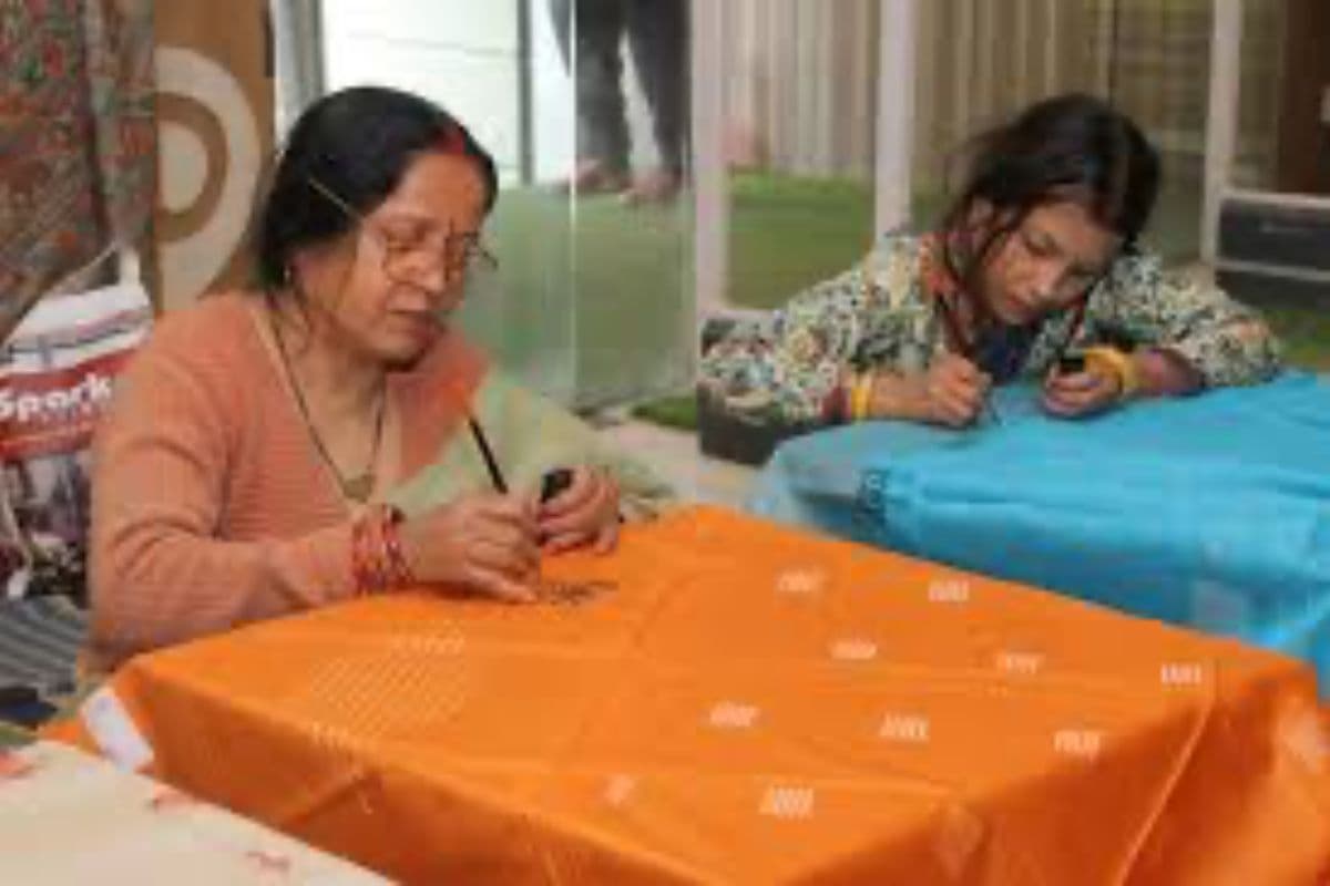 Madhubani Painting Saree