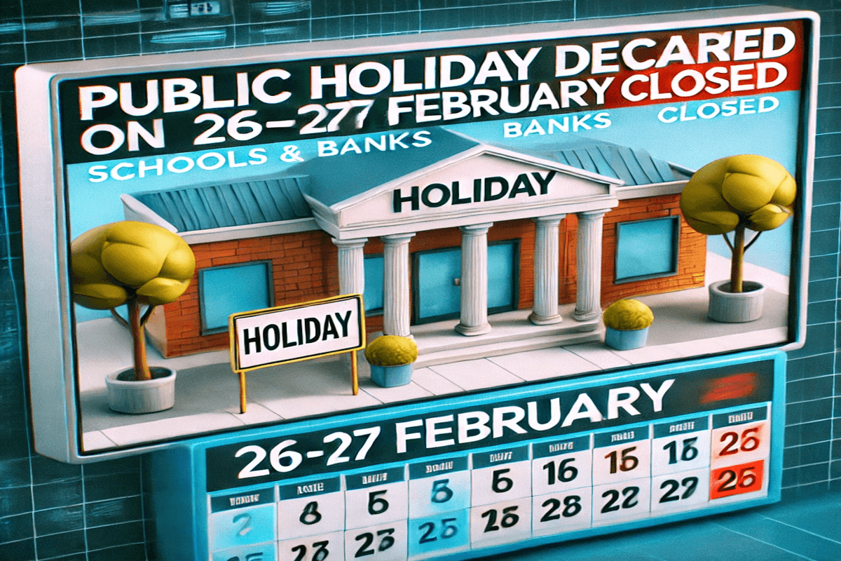 Public Holiday: 26-27 फरवरी को स्कूल-बैंक और सरकारी ऑफिस बंद, जानें वजह 