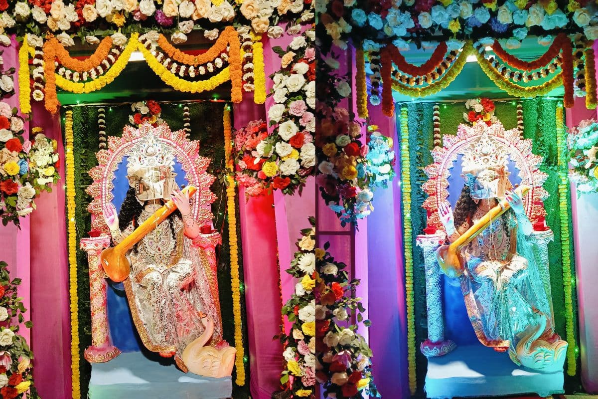Saraswati Puja 2025: मां सरस्वती की आराधना आज, बसंत पंचमी पर सजा दरबार, ऐसे करें पूजा