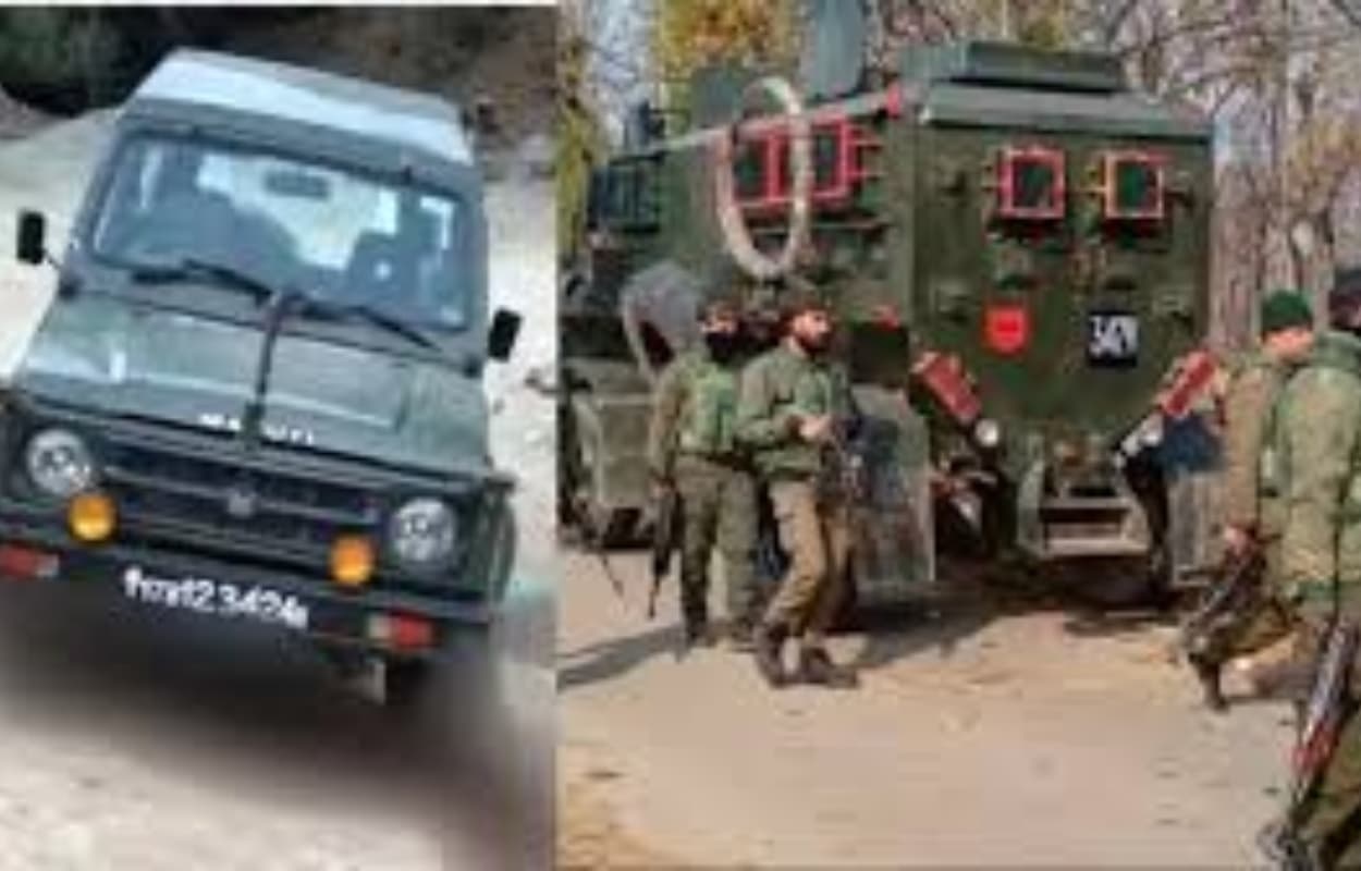 जम्मू कश्मीर में बड़ा आतंकी हमला, सेना की गाड़ी पर ताबड़तोड़ फायरिंग