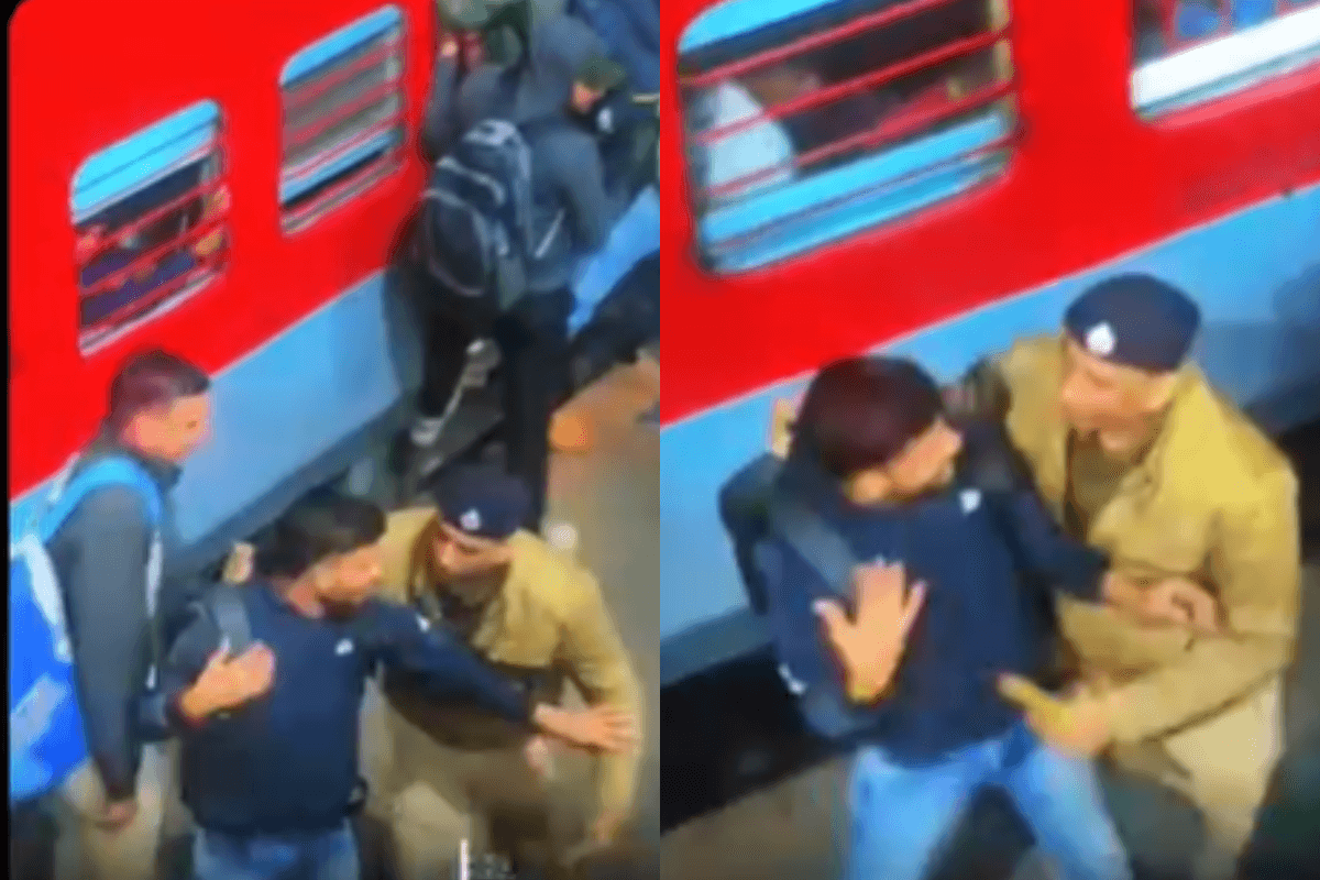 Viral Video: ट्रेन का दरवाजा नहीं खुलने पर यात्रियों ने की तोड़-फोड़ की कोशिश, RPF जवान ने सिखाया सबक