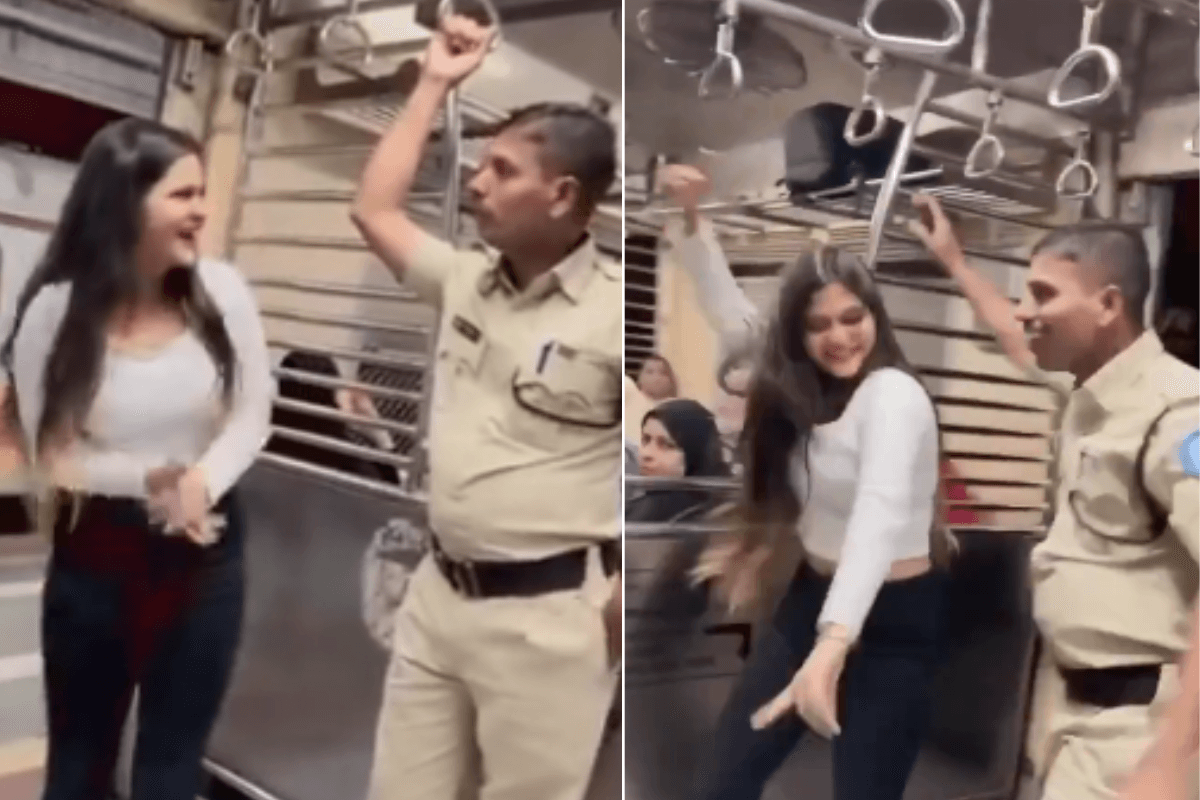 Viral Video : ट्रेन में पुलिस ऑफिसर का लड़की संग डांस वायरल, हुए सस्पेंड
