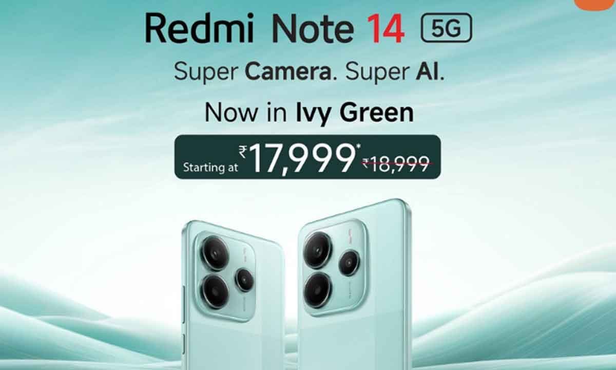 Ivy Green में आया Xiaomi Redmi Note 14, स्टाइलिश लुक और तगड़े फीचर्स का परफेक्ट मैच