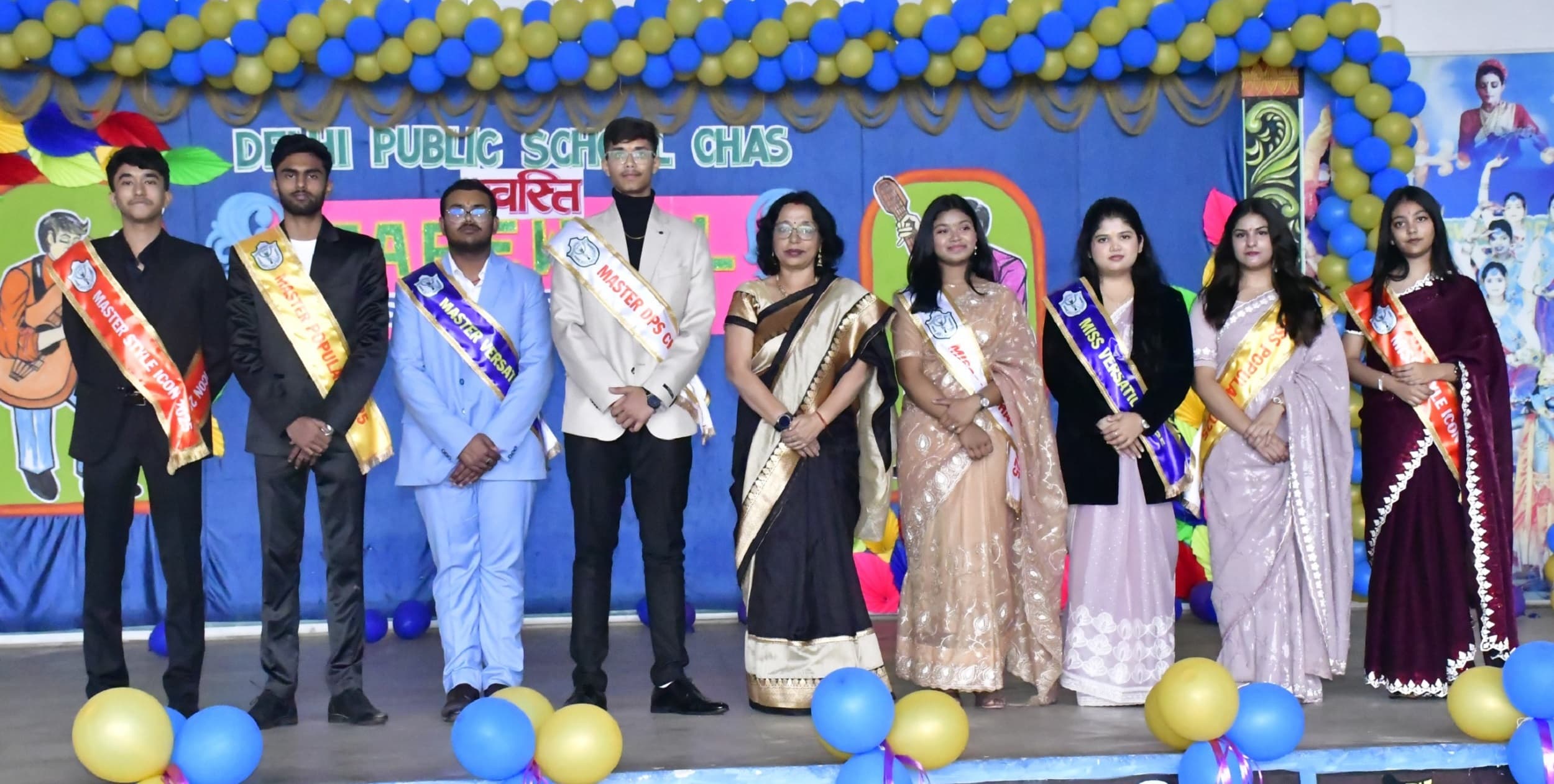 Bokaro News : तनुश्री को मिस व दीप्तांशु को मिस्टर डीपीएस चास का खिताब