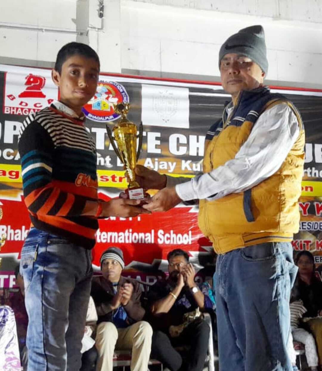 भागलपुर शतरंज में खगड़िया के अंकित बने उपविजेता