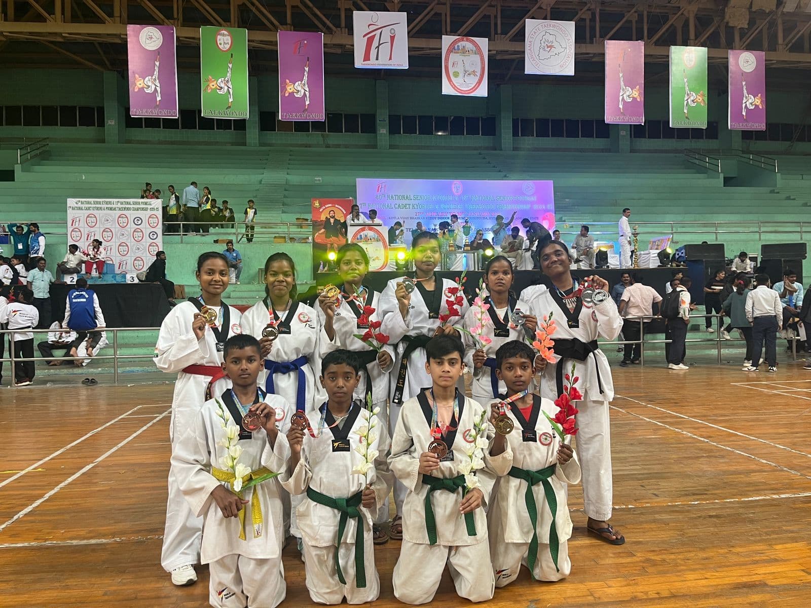 Chaibasa News : राष्ट्रीय ताइक्वांडो में जिले के खिलाड़ियों ने जीते 7 पदक