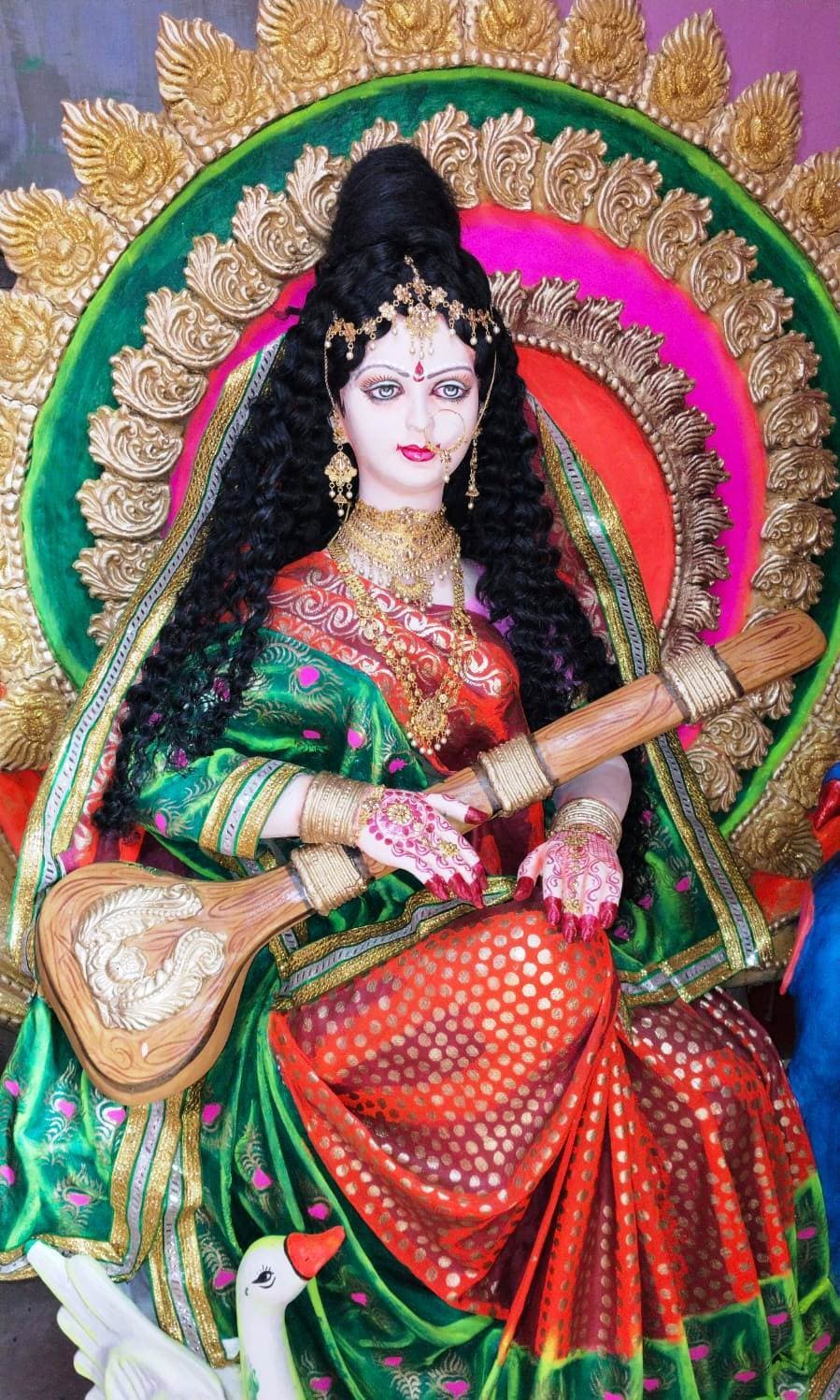 Bhagalpur news अजगैवीनगरी में सरस्वती पूजा की तैयारी पूरी