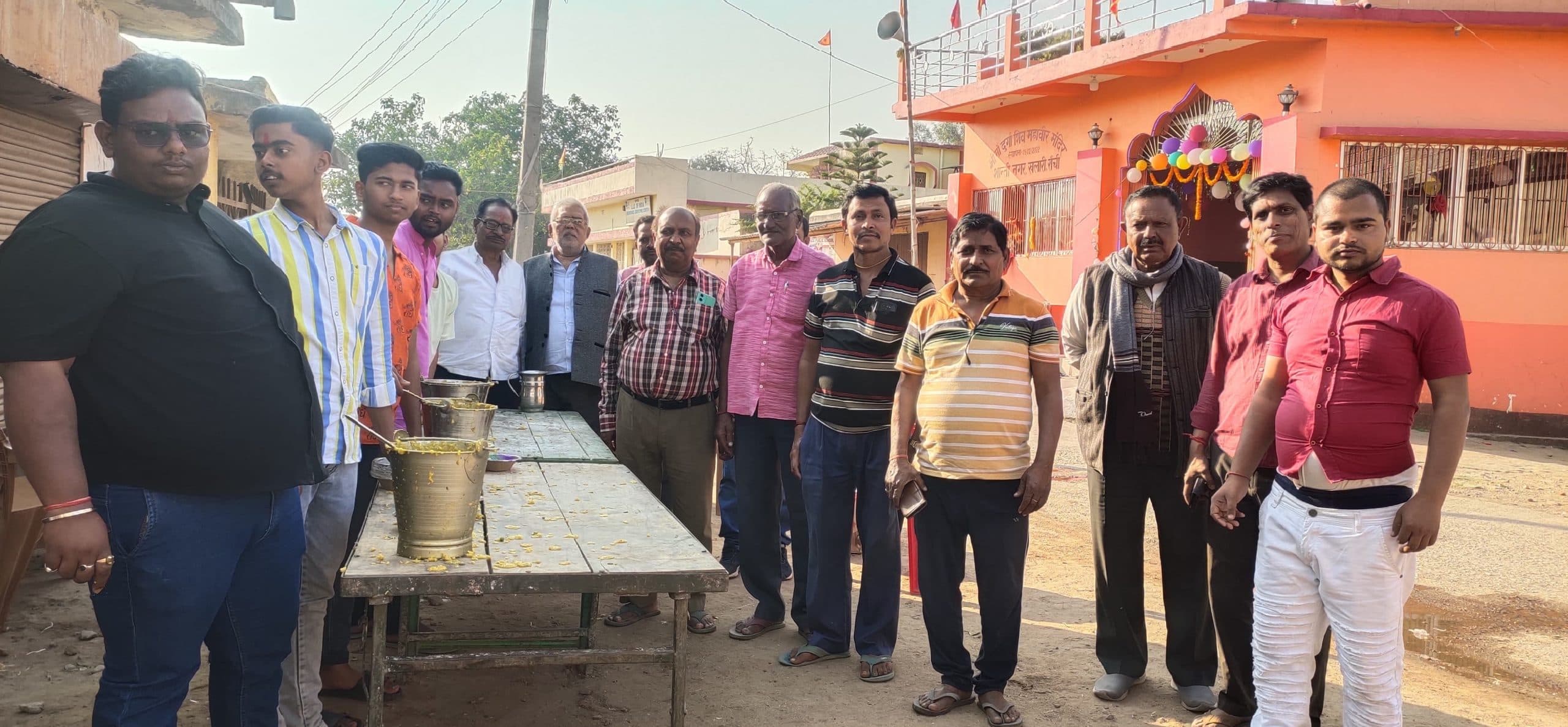 श्री मां दुर्गा शिव महावीर मंदिर का मना स्थापना दिवस