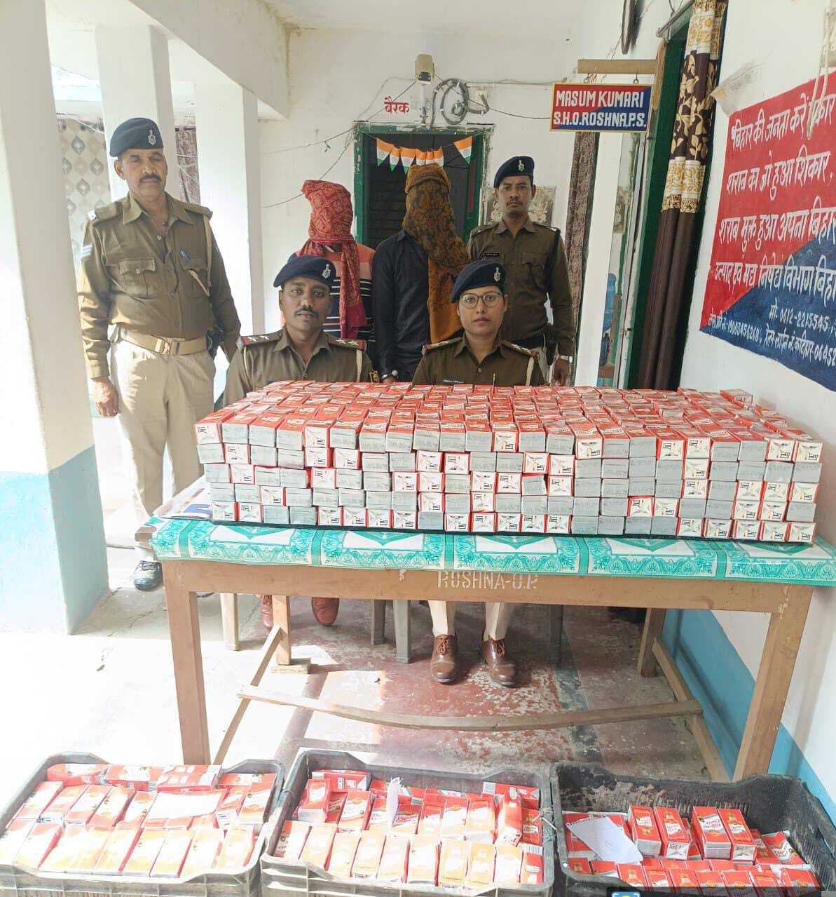 173 लीटर शराब के साथ तस्कर गिरफ्तार, ऑटो सहित ड्राइवर गिरफ्तार