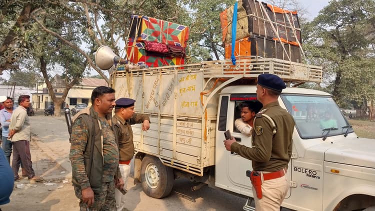 भरगामा पुलिस ने चार डीजे को किया जब्त