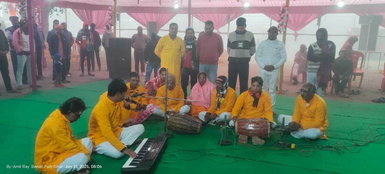 72 घंटे से चल रहे अखंड कीर्तन का हुआ समापन