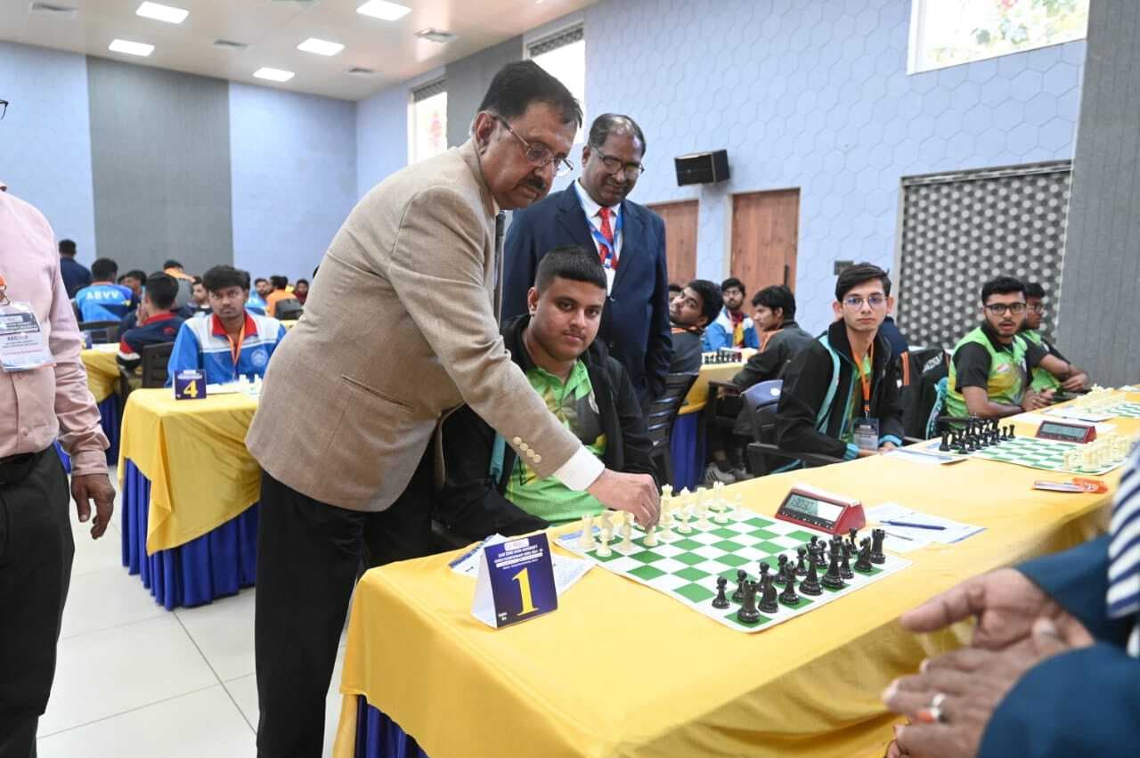 Chess : बीआइटी विद्यासागर व एबी वाजपेयी विवि के बीच ड्रॉ रही बाजी