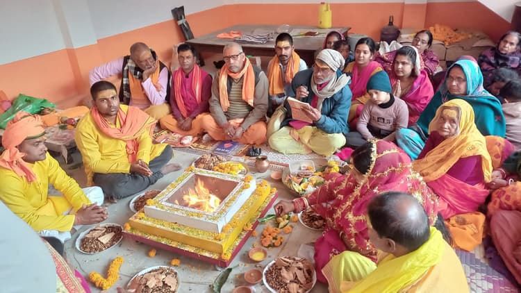 नव निर्मित मंदिर टालीपाड़ा में महायज्ञ का हुआ समापन