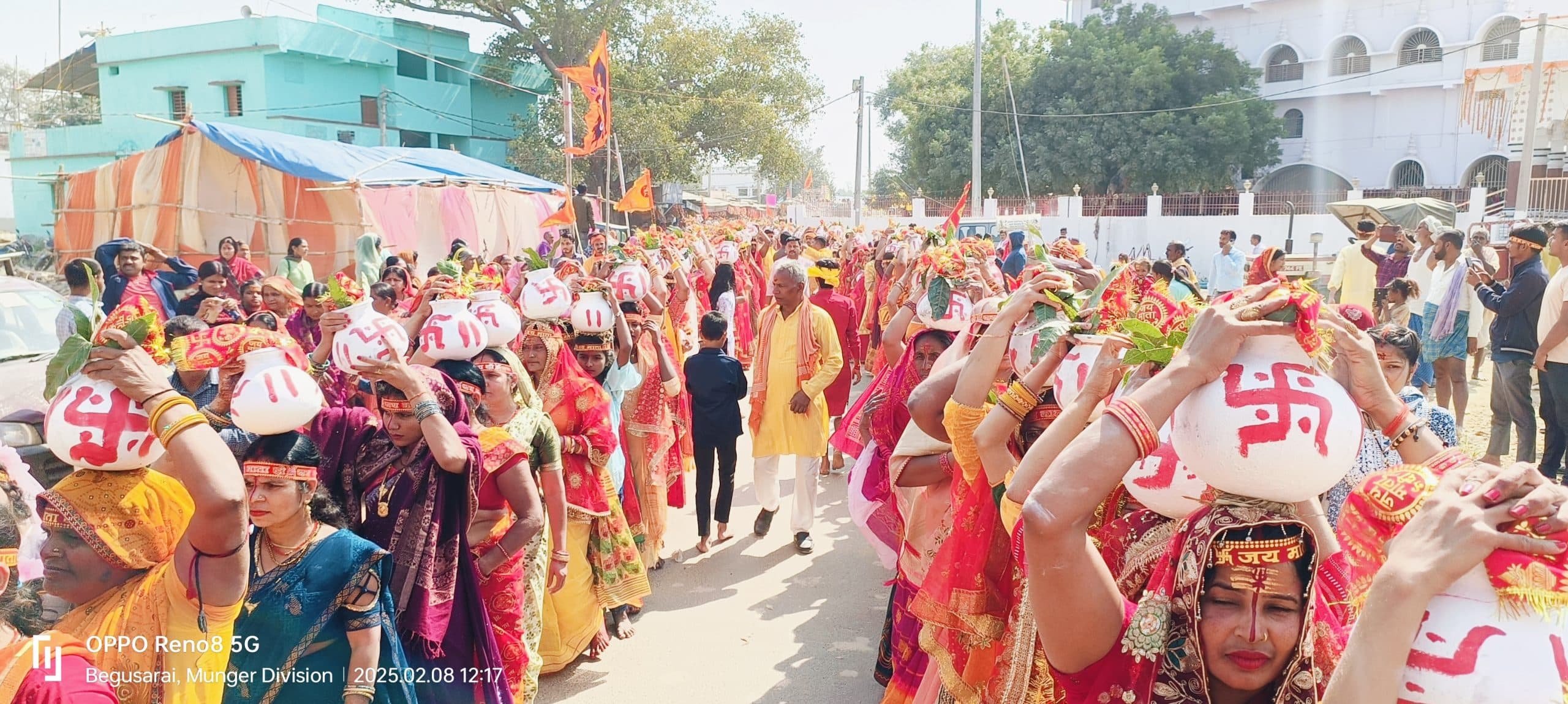 नेतुला मंदिर में भव्य कलश यात्रा के साथ नौ दिवसीय रुद्रचंडी महायज्ञ शुरू