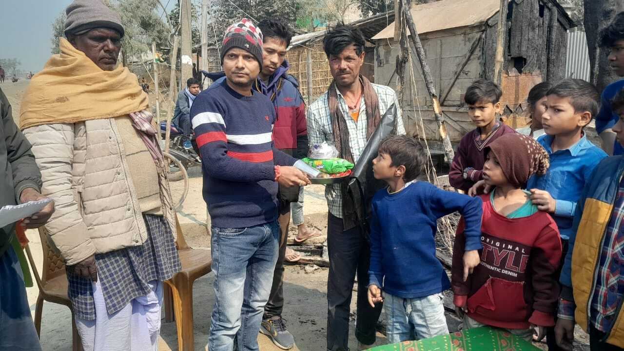 अगलगी में करीब पचास लाख की संपत्ति जलकर राख