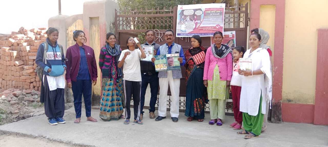 एल्बेंडाजोल की गोली खिलाकर फाइलेरिया उन्मूलन अभियान की हुई शुरुआत