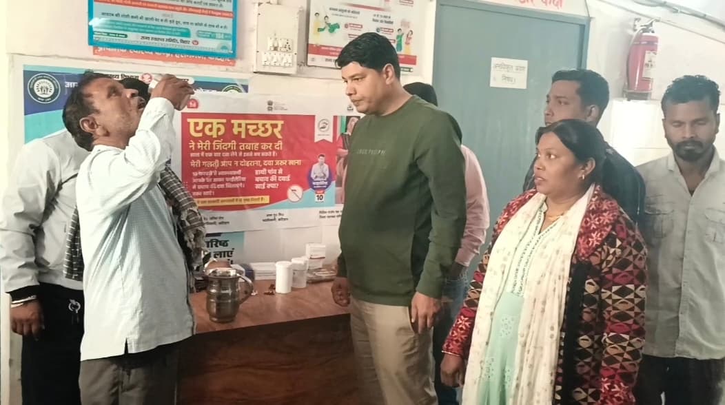 स्वास्थ्य केंद्र में फाइलेरिया उन्मूलन अभियान का हुआ आगाज