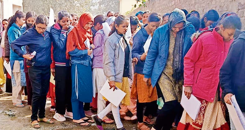 परीक्षा के सातवें दिन 164 परीक्षार्थी रहे अनुपस्थित,