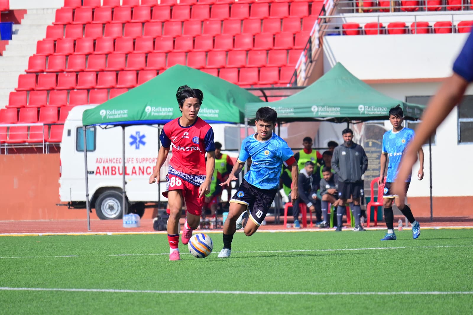 RELAINCE FOUNDATION DEVEOPMENT LEAGUE: 10 खिलाड़ियों के साथ जेएफसी रिजर्व टीम ने दर्ज की जीत