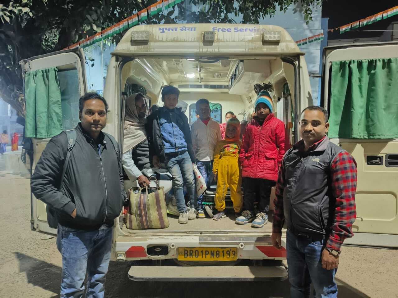 हृदय रोग से पीड़ित आठ बच्चों को निशुल्क जांच के लिए किया पटना रवाना