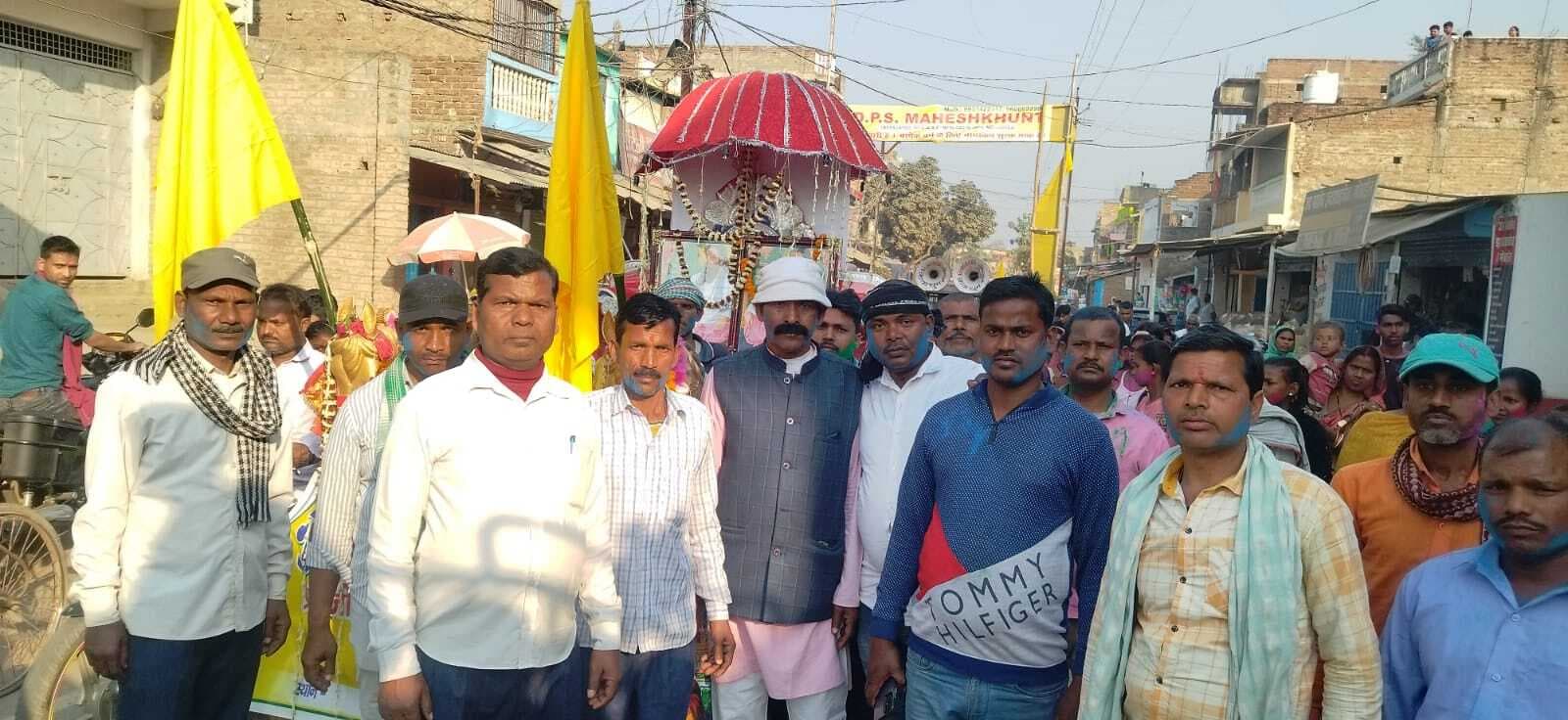 महेशखूंट में संत शिरोमणि की मनायी गयी जयंती