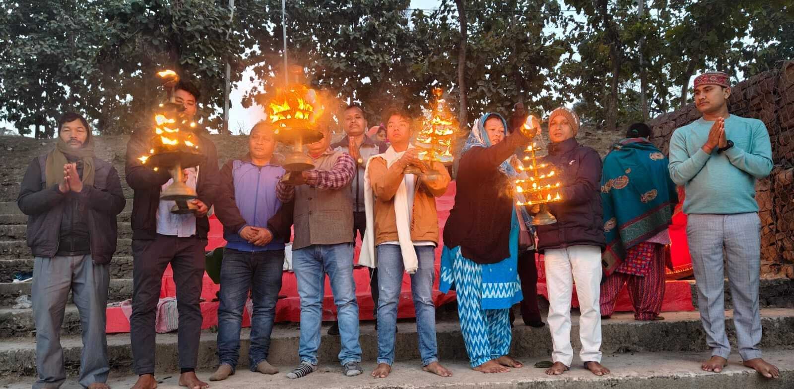 माघ पूर्णिमा पर 139 वीं नारायणी महाआरती का हुआ आयोजन