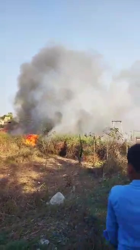 मोरवा उतरी में आग लगी की घटना