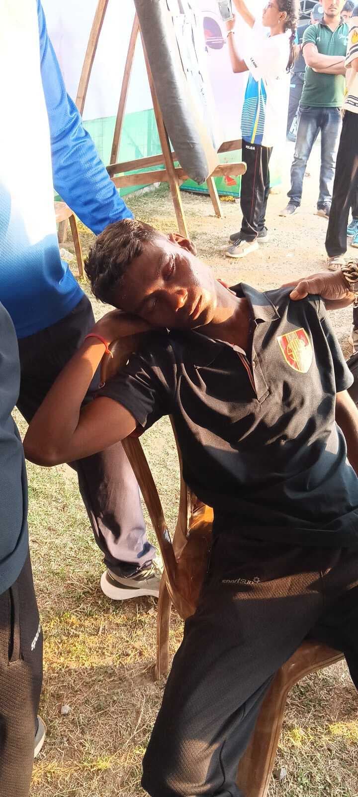 JUNIOR NATIONAL ARCHERY RAHUL: कांस्य पदक विजेता तीरंदाज राहुल के सिर पर गिरा ड्रोन