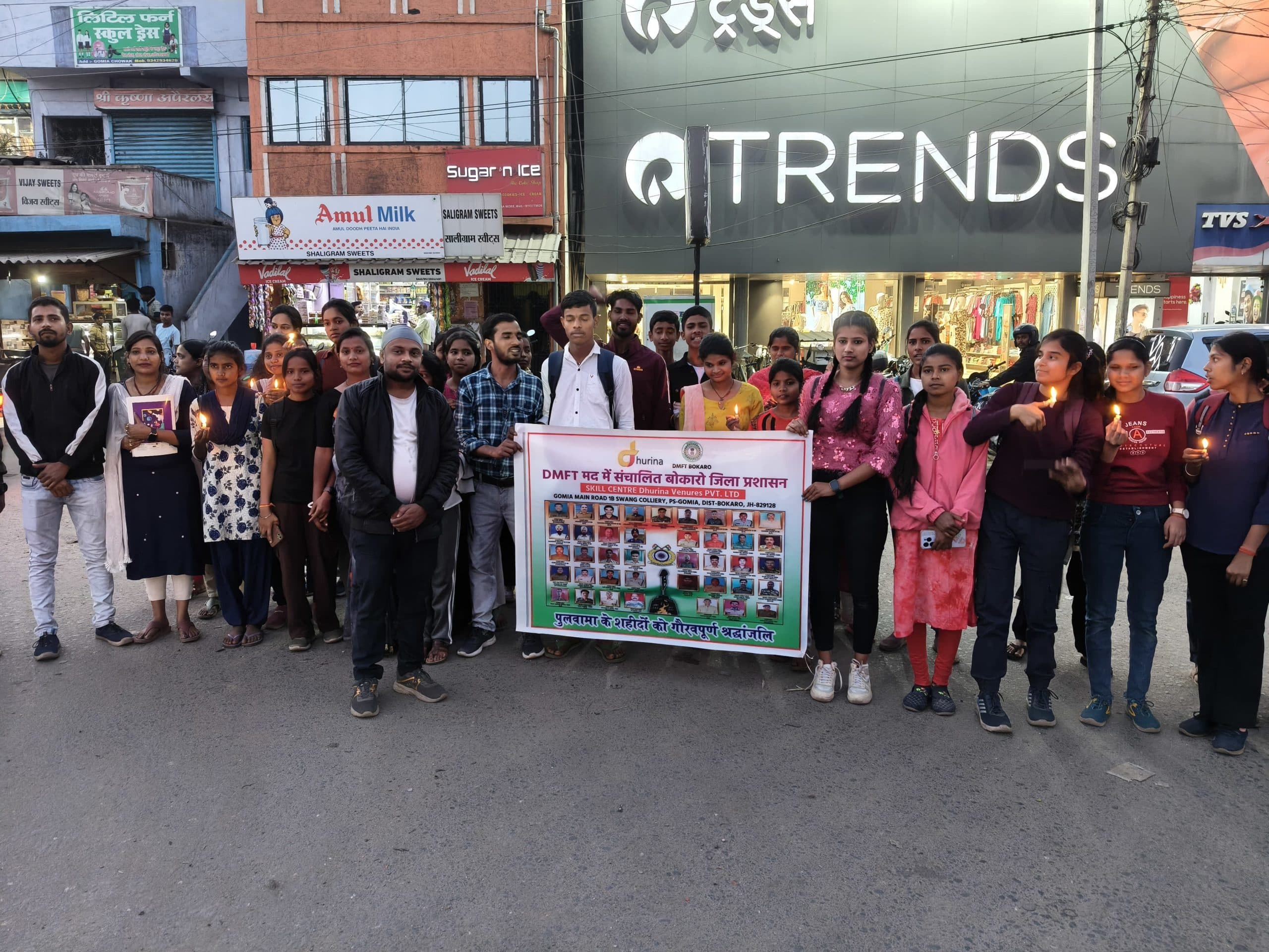 Bokaro News : पुलवामा के शहीदों को दी गयी श्रद्धांजलि