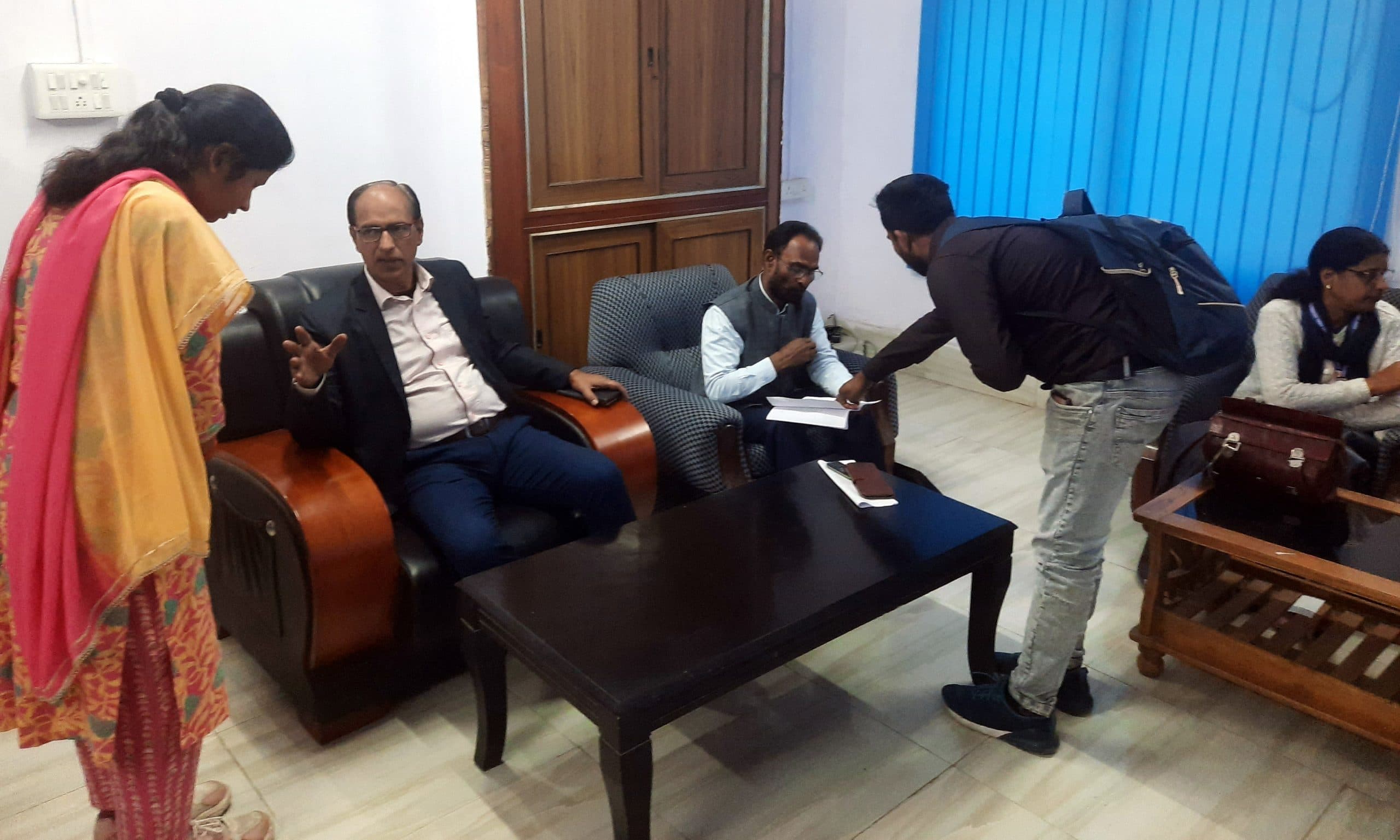 छात्र संवाद में विद्यार्थियों ने रखी समस्याएं