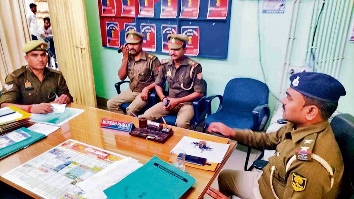 मृत महिला की जानकारी लेने पहुंची यूपी पुलिस