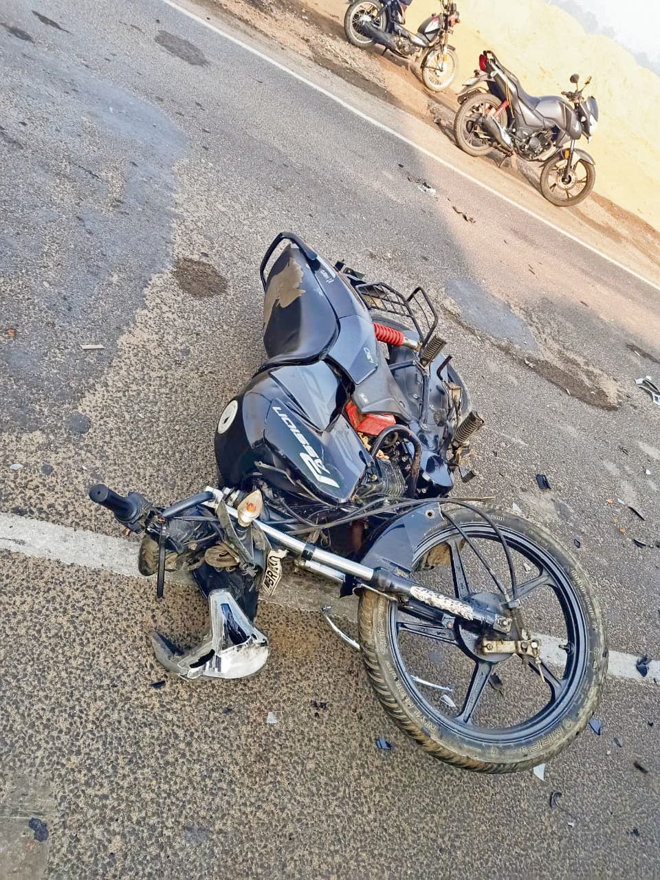 स्काॅर्पियो ने बाइक सवार ससुर-दामाद को रौंदा, ससुर की मौत