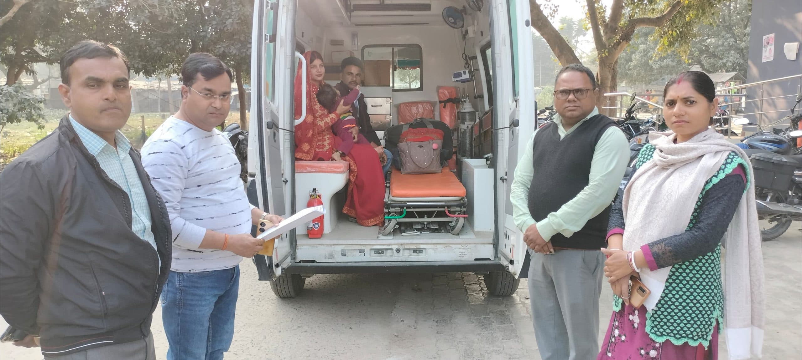 हृदय रोग से ग्रसित बच्चा को सरकारी स्तर पर इलाज को ले भेजा गया अहमदाबाद