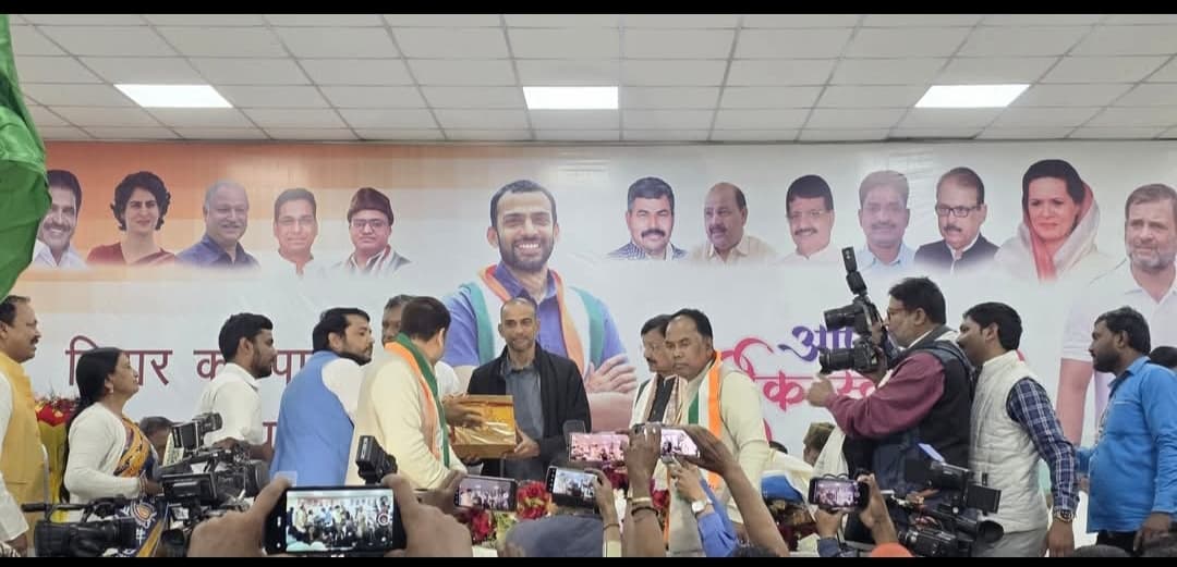 युवा कांग्रेस के राष्ट्रीय प्रभारी का किया स्वागत