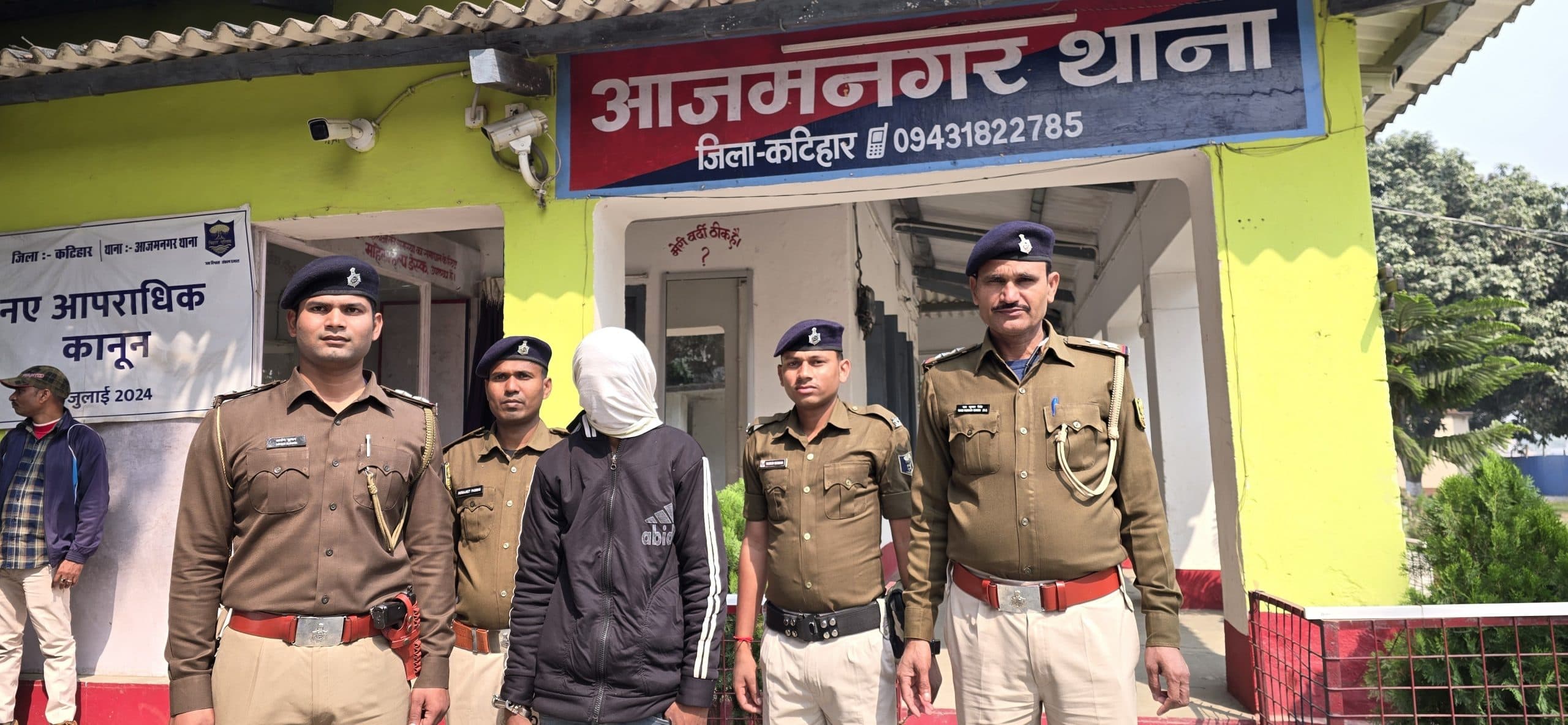 पत्नी की हत्या के आरोपित को पुलिस ने गिरफ्तार कर जेल भेजा