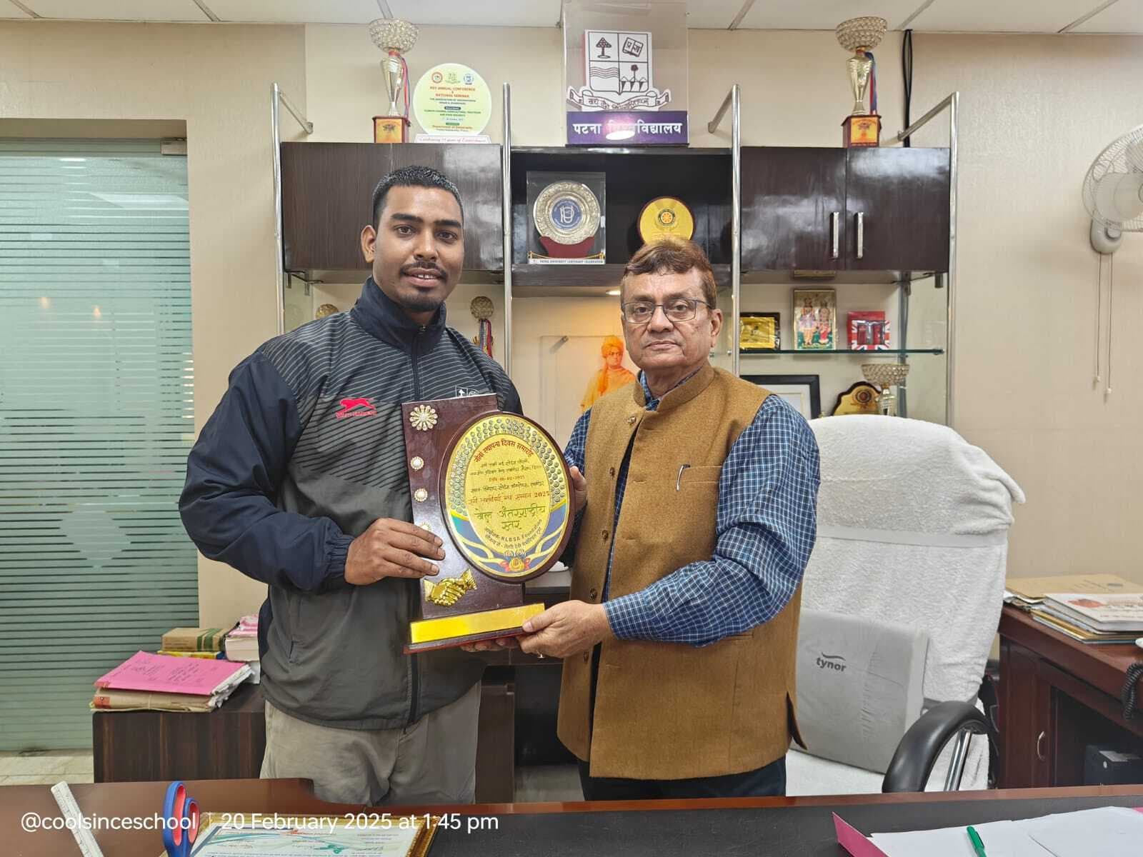 जाबिर को मिला रानी लक्ष्मीबाई खेल रत्न सम्मान