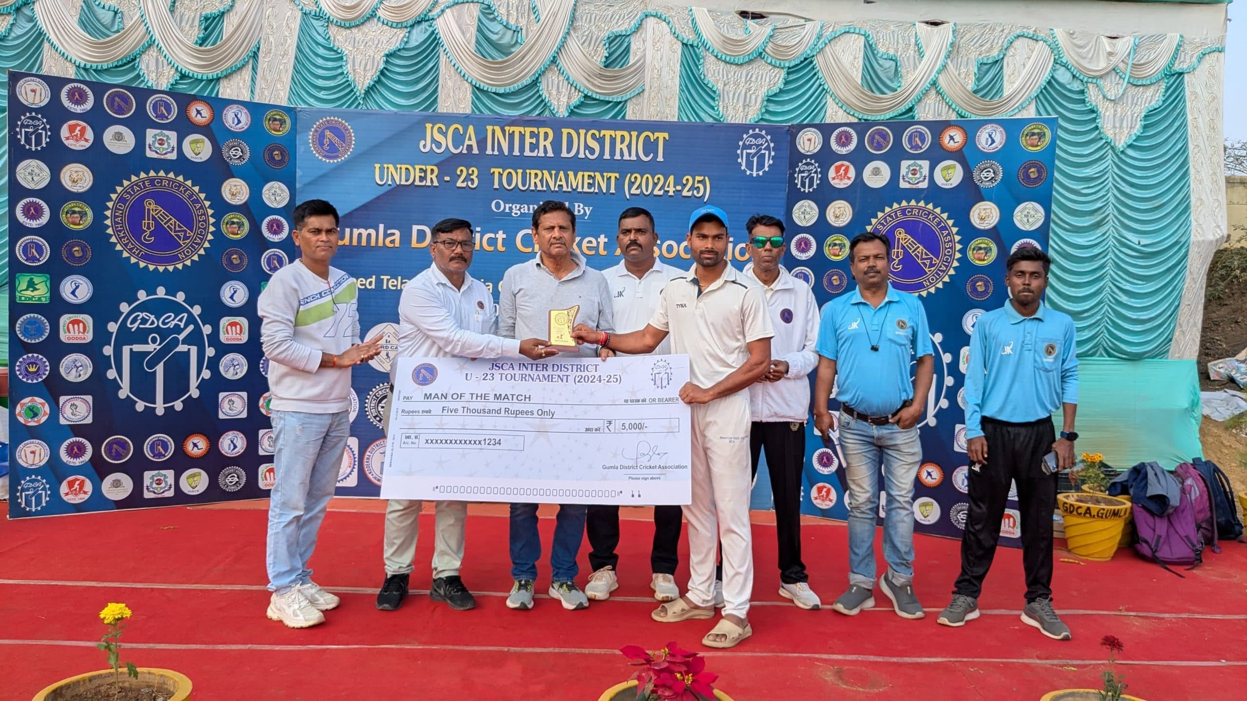 Cricket : सिमडेगा की लगातार दूसरी जीत, दुमका को हराया