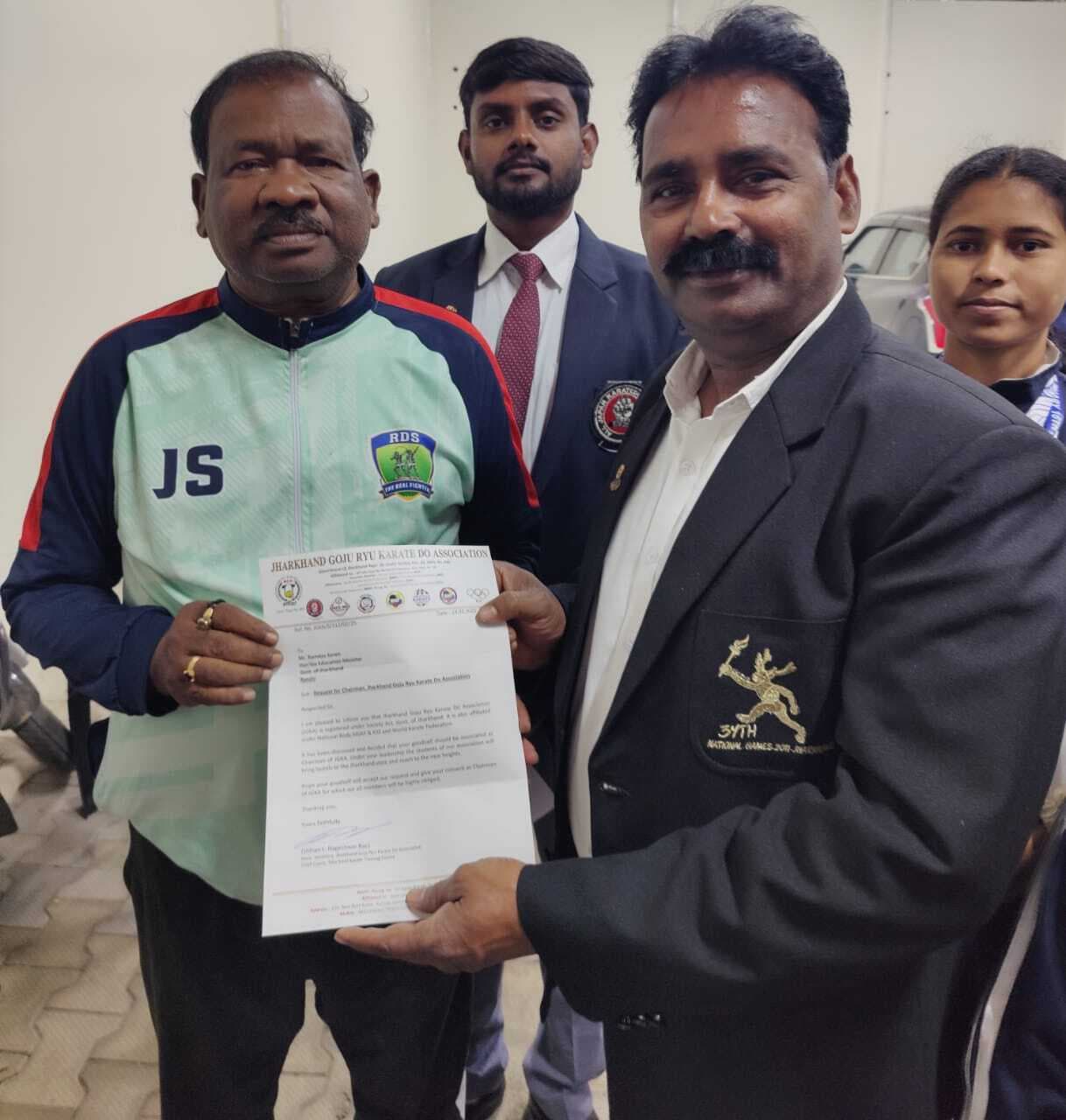 KRATE RAM DAS SOREN : रामदास सोरेन बने झारखंड गोजू रियु कराटे डू एसो. के चेयरमैन