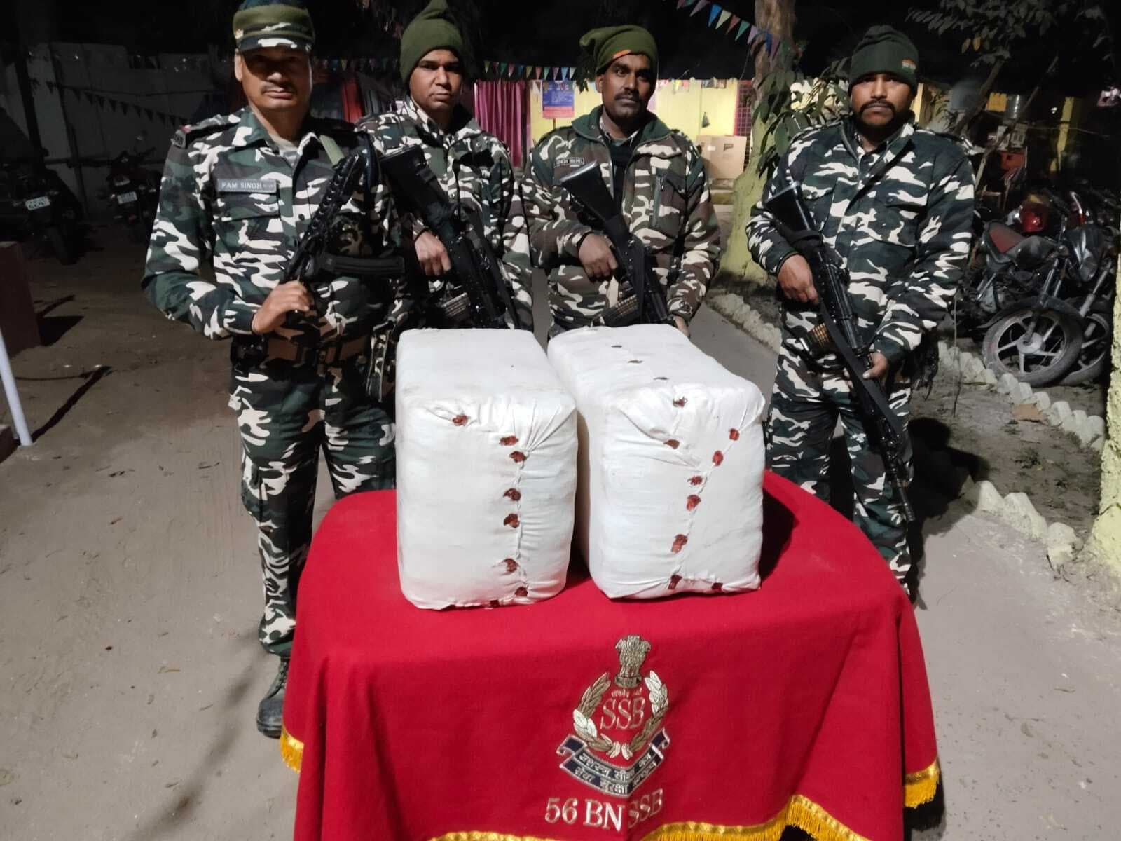 एसएसबी ने बरामद किया 65 किलो गांजा