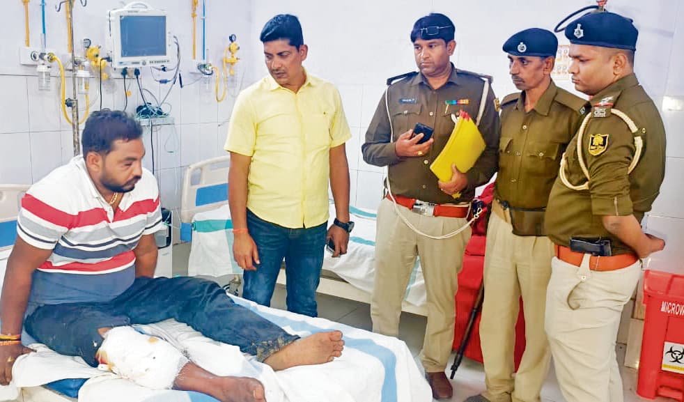 एसटीएफ के साथ मुठभेड़ में बेगूसराय के इनामी अपराधी को लगी गोली, जख्मी हालत में गिरफ्तार