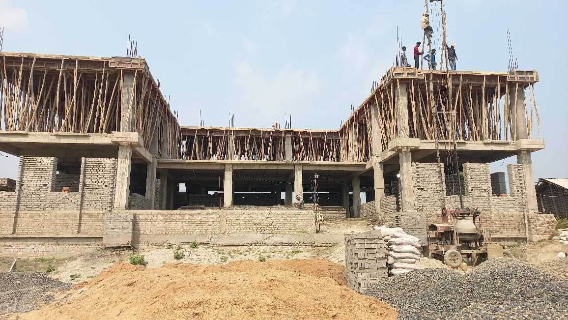 गुरुमेला में पंचायत सरकार भवन निर्माण में आई तेजी