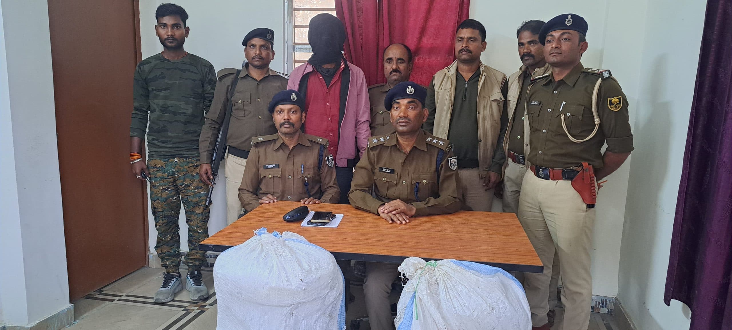 50 किलो गांजा के साथ स्कॉर्पियो जब्त, चालक गिरफ्तार