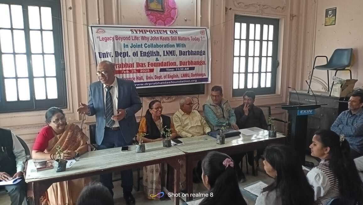 Darbhanga News: छोटे से साहित्यिक जीवन में अद्भुत रचनाधर्मिता के बल पर सर्वश्रेष्ठ रोमांटिक कवि बन गये जान किट्स