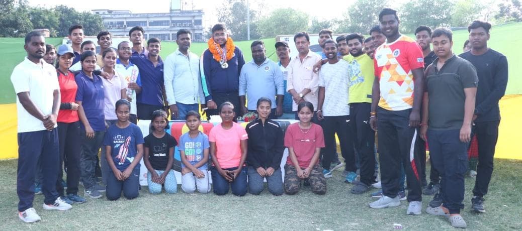 ‍ARCHER VISHNU CHUDHARY WELCOME: वर्ल्ड चैंपियनशिप में पदक जीतना अगला लक्ष्य : विष्णु