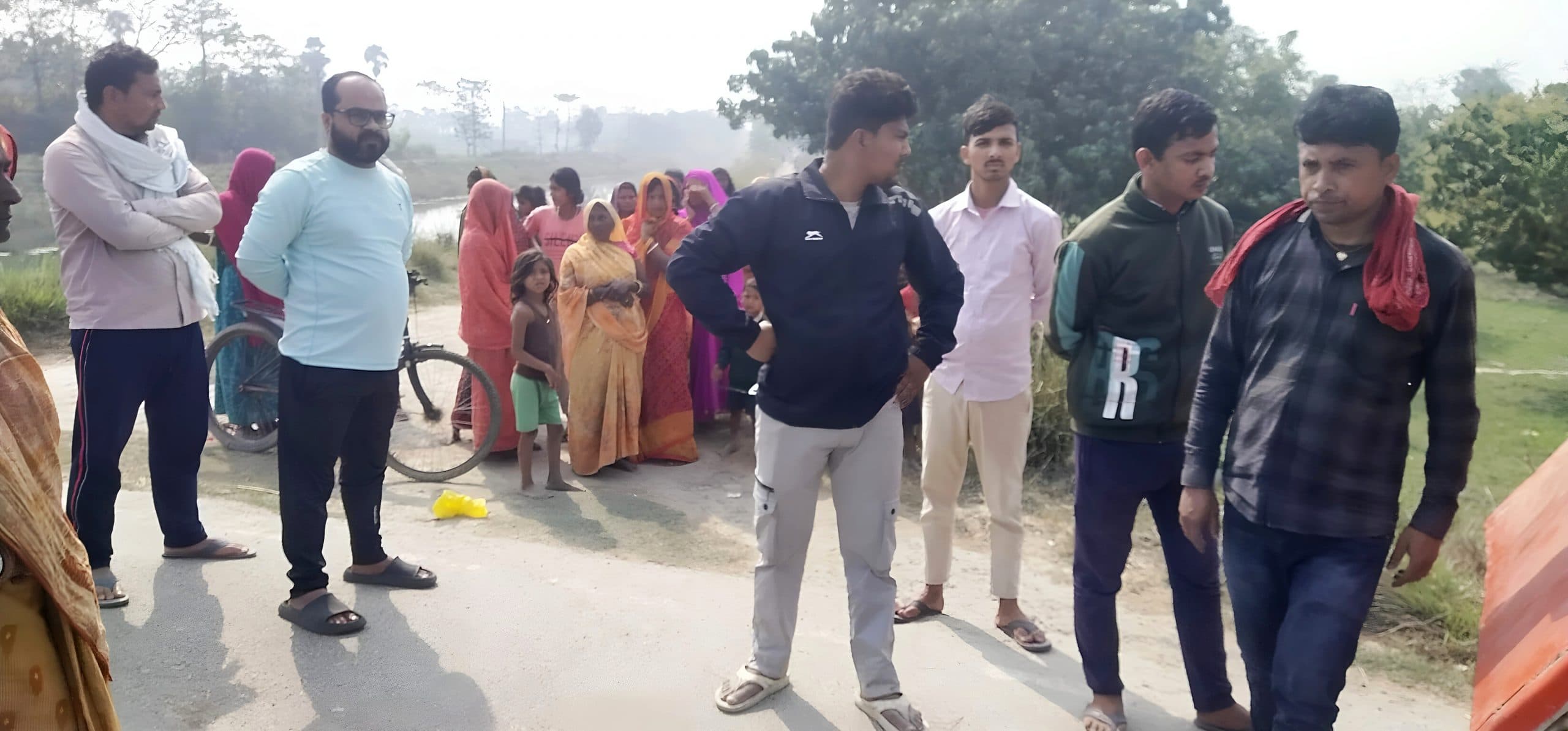 hajipur news.  बाइकसवार युवक की अज्ञात वाहन की टक्कर से मौत