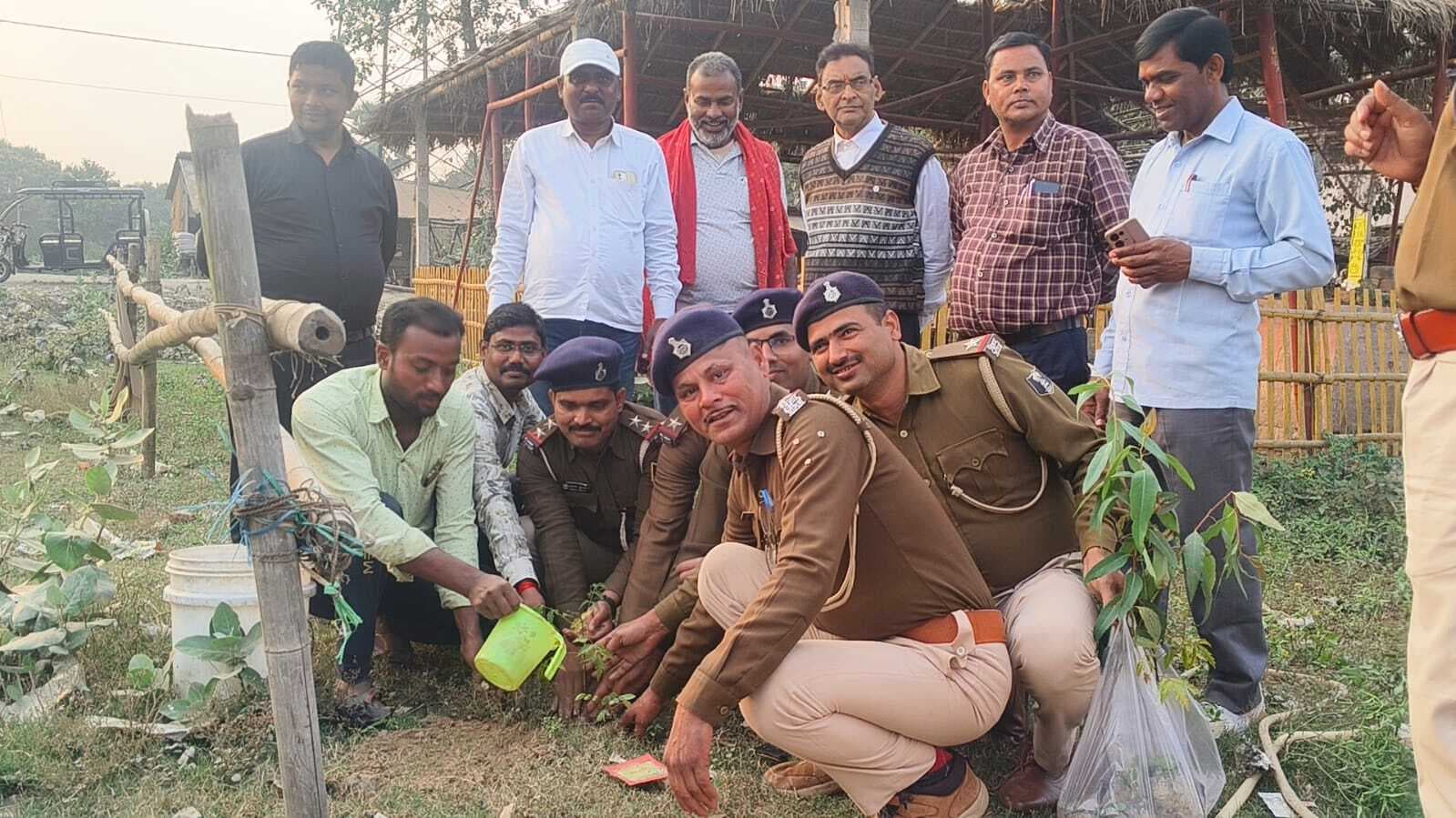 बिहार पुलिस दिवस पर किया गया पौधरोपण