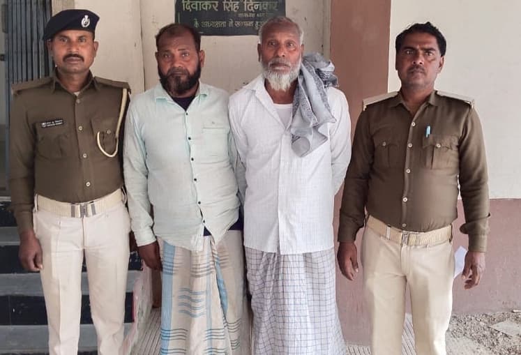 दो अभियुक्त को गिरफ्तार कर भेजा जेल