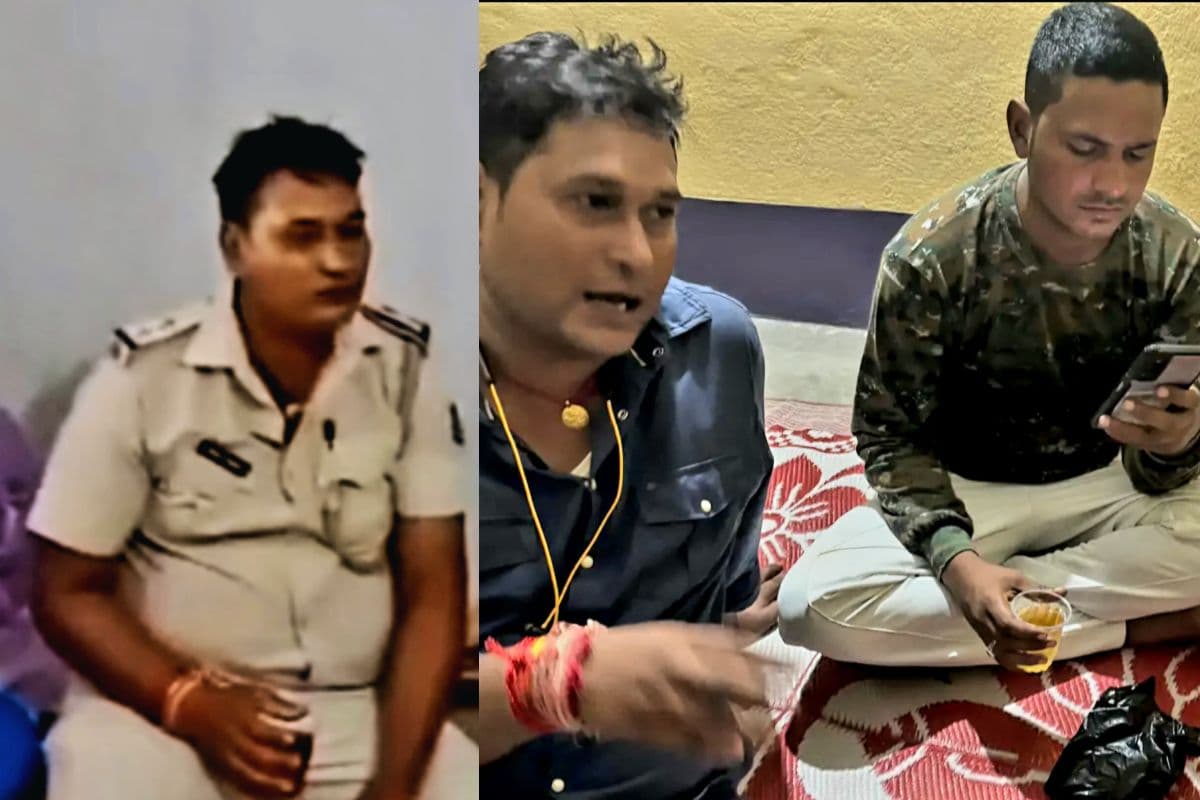 शराबबंदी वाले बिहार में फॉरेस्टर ऑफिस में छलका रहे थे जाम, वर्दी पहन शराब पीने का वीडियो वायरल