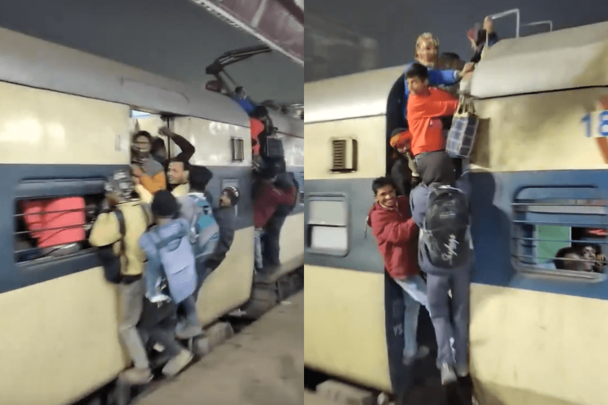 Video: फिल्मों के स्टंटबाज भी फेल हैं इन लोगों के सामने, ट्रेन से सफर कर रहे इन लोगों को देखकर घूम जाएगा माथा