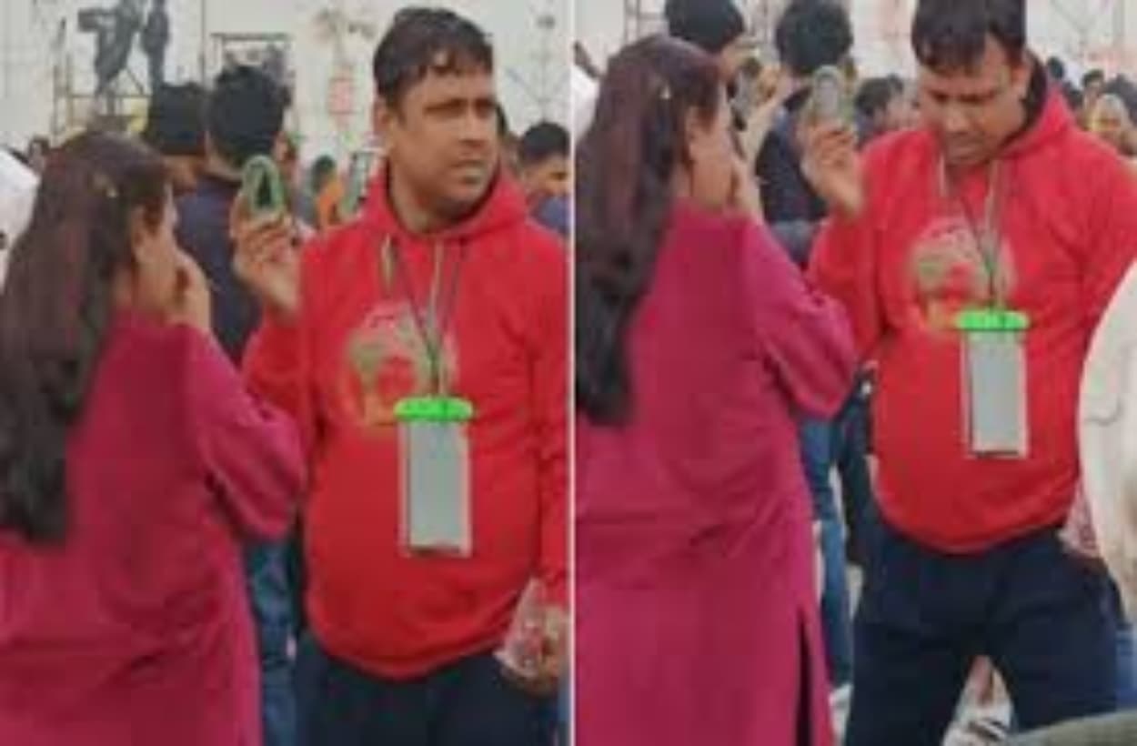 Viral Video: पत्नी के मेकअप के लिए खड़ा रहा युवक, खूब हो रही तारीफ देखें वीडियो